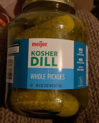 Kosher Dill Whole Pickles, Kosher Dill