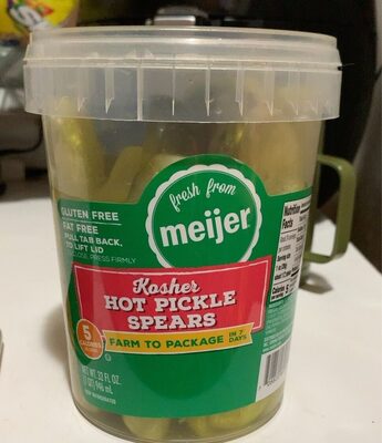 Kosher Hot Pickle Spears, Kosher Hot