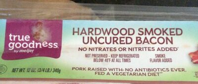 Hardwood Smoked Uncured Bacon, Hardwood Smoked