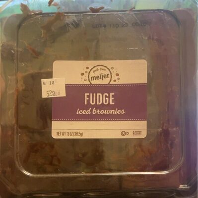 Fudge Iced Brownies, Fudge Iced