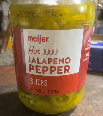 Hot Jalapeno Pepper Slices, Hot Jalapeno