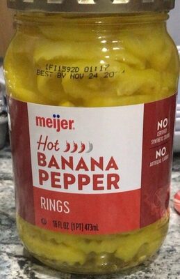 Hot Banana Pepper Rings, Hot Banana