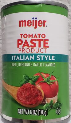 Italian Style Tomato Paste Product With Basil & Oregano, Italian Style With Basil & Oregano