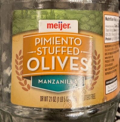 Pimiento Stuffed Manzanilla Olives, Pimiento