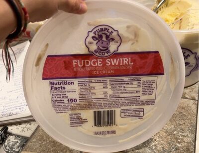 Fudge Swirl Flavored Vanilla Ice Cream, Fudge Swirl