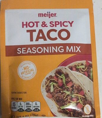 Hot & Spicy Taco Seasoning Mix, Hot & Spicy Taco