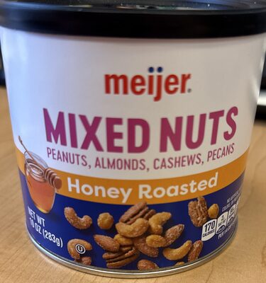 Honey Roasted Peanuts, Almonds, Cashews & Pecans Mixed Nuts, Honey Roasted