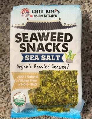 Sea Salt Organic Roasted Seaweed Snacks, Sea Salt