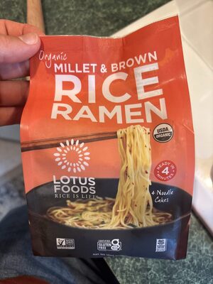 Millet & Brown Organic Rice Ramen Noodle Cakes, Millet & Brown