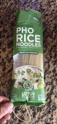 Traditional Pho Rice Noodles 100% Organic Heirloom Rice, Traditional Pho Rice Noodles