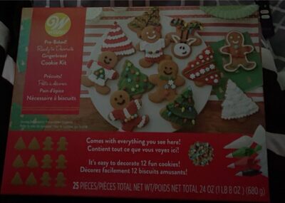 Pre-Baked! Ready To Decorate Gingerbread Cookie Kit