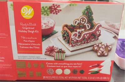 Gingerbread Holiday Sleigh Kit, Gingerbread