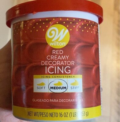 Red Creamy Decorator Icing, Red Creamy