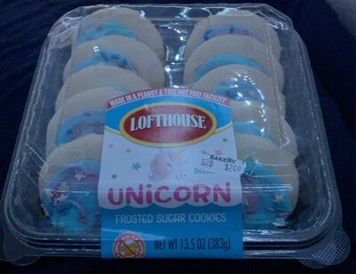 Unicorn Frosted Sugar Cookies