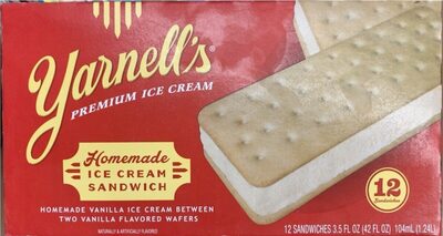 Homemade Premium Ice Cream Sandwichs, Homemade
