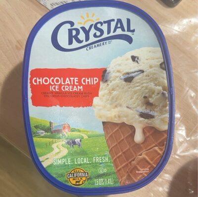 Chocolate Chip Cream Vanilla Ice Cream With Delicious Chocolatey Chips, Chocolate Chip
