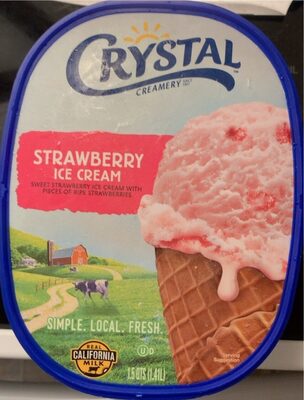 Strawberry Sweet Strawberry Ice Cream With Pieces Of Ripe Strawberries, Strawberry