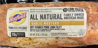 Garlic Mustard Dry Rubbed Pork Loin Filet, Garlic Mustard