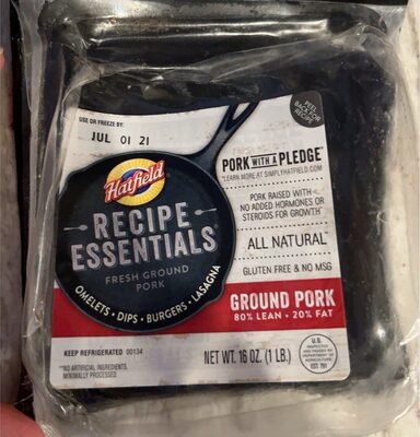80% Lean 20% Fat Fresh Ground Pork