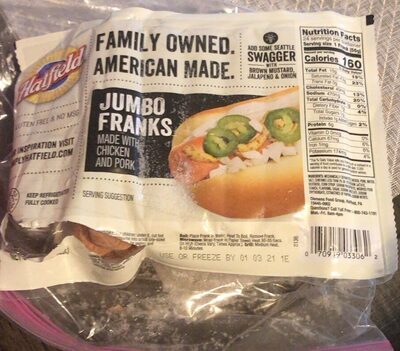 Hatfield Jumbo Franks, 48 Oz