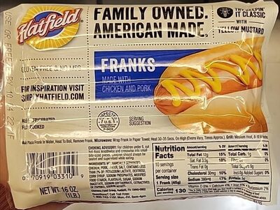 Original/Classic Hot Dog, 1lb