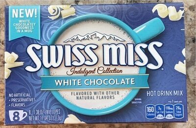 Swiss Miss White Chocolate Flavored Hot Drink Mix, 1.38 oz., 8-Count Envelopes