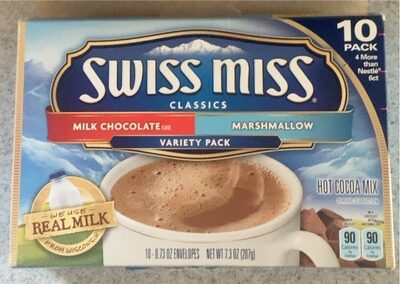 SWISS MISS Hot Cocoa Mix Variety Pack, 7.3 OZ