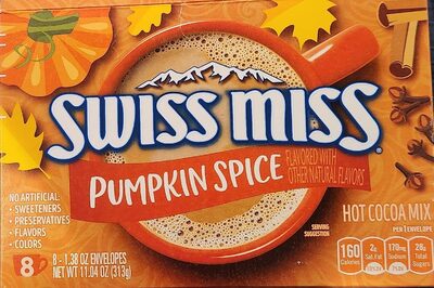 Swiss Miss Pumpkin Spice Flavored Hot Cocoa Mix, 1.38 oz., 8-Count Envelopes