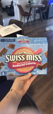Swiss Miss Reduced Calorie Milk Chocolate Flavored Hot Cocoa Mix, 0.39 oz., 8-Count Envelopes