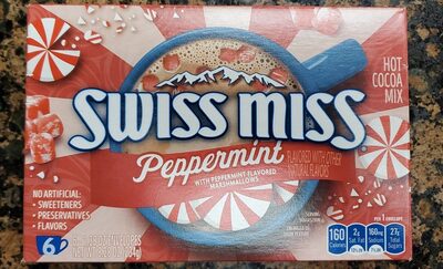 Swiss Miss Peppermint Flavored Hot Cocoa Mix, 6 Count Hot Cocoa Mix Packets