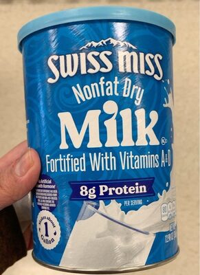 Swiss Miss Nonfat Dry Milk With Vitamins A and D, Makes About 1 Gallon, 12.98 oz.