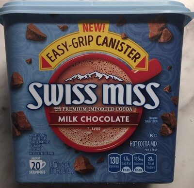 Swiss Miss Milk Chocolate Flavored Hot Cocoa Mix , 22.23 oz. Canister