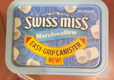 Swiss Miss Hot Cocoa Drink Mix, Milk Chocolate with Marshmallows, 21.59 oz. Easy-Grip Canister