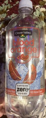 Blood Orange Flavored Sparkling Water, Blood Orange