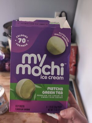 Green Tea Premium Mochi Ice Cream In Sweet Rice Dough, Green Tea