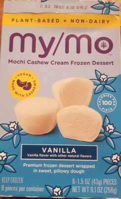 Vanilla Mochi Cashew Cream Frozen Dessert, Vanilla