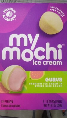 Guava Premium Ice Cream In Sweet Rice Dough Ice Cream, Guava