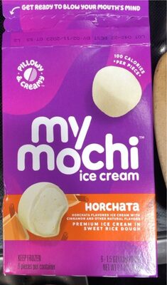 Creamy Horchata Flavored Premium Mochi Ice Cream With Cinnamon In Sweet Rice Dough, Creamy Horchata