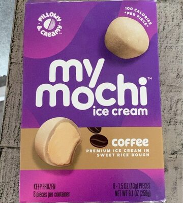 Coffee Flavored Premium Mochi Ice Cream In Sweet Rice Dough, Coffee