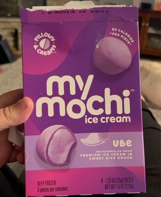Ube Flavored Premium Ice Cream In Sweet Rice Dough, Ube