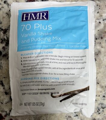 70 Plus Meal Replacement Shake And Pudding Mix, Vanilla, Vanilla