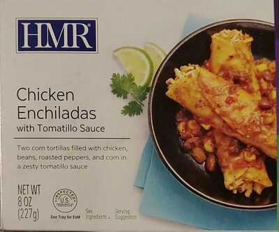Chicken Enchiladas Two Corn Tortillas Filled With Chicken, Beans, Roasted Peppers, And Corn In A Zesty Tomatillo Sauce, Chicken Enchiladas