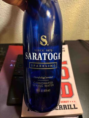 Saratoga, Sparkling Spring Water, 28 Fl Oz, Glass Bottle