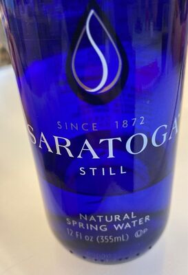 Saratoga, Natural Spring Water, 12 Fl Oz, Glass Bottle