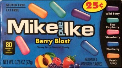 Berry Blast Chewy Berry Flavored Candy, Wild Berry; Blueberry; Strawberry; Blue Raspberry; Peach Berry