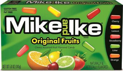 Original Fruits Chewy Assorted Fruit Flavored Candy, Cherry, Lemon, Strawberry, Lime, Orange