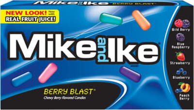 Berry Blast Wild Berry, Blue Raspberry, Strawberry, Blueberry, Peach Berry Chewy Berry Flavored Candy, Berry Blast