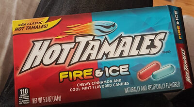 Fire & Ice Chewy Cinnamon And Cool Mint Flavored Candies, Cinnamon; Cool Mint