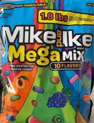 Mega Mix Chewy Assorted Fruit Flavored Candies, Caribbean Punch, Strawberry-Banana, Paradise Punch, Grape Soda, Kiwi Banana, Mango Delight, Pineapple Banana, Watermelon, Peach Berry, Blue Raspberry