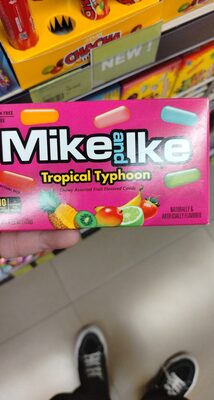 Chewy Assorted Fruit Flavored Candy, Kiwi; Banana; Strawberry; Mango
